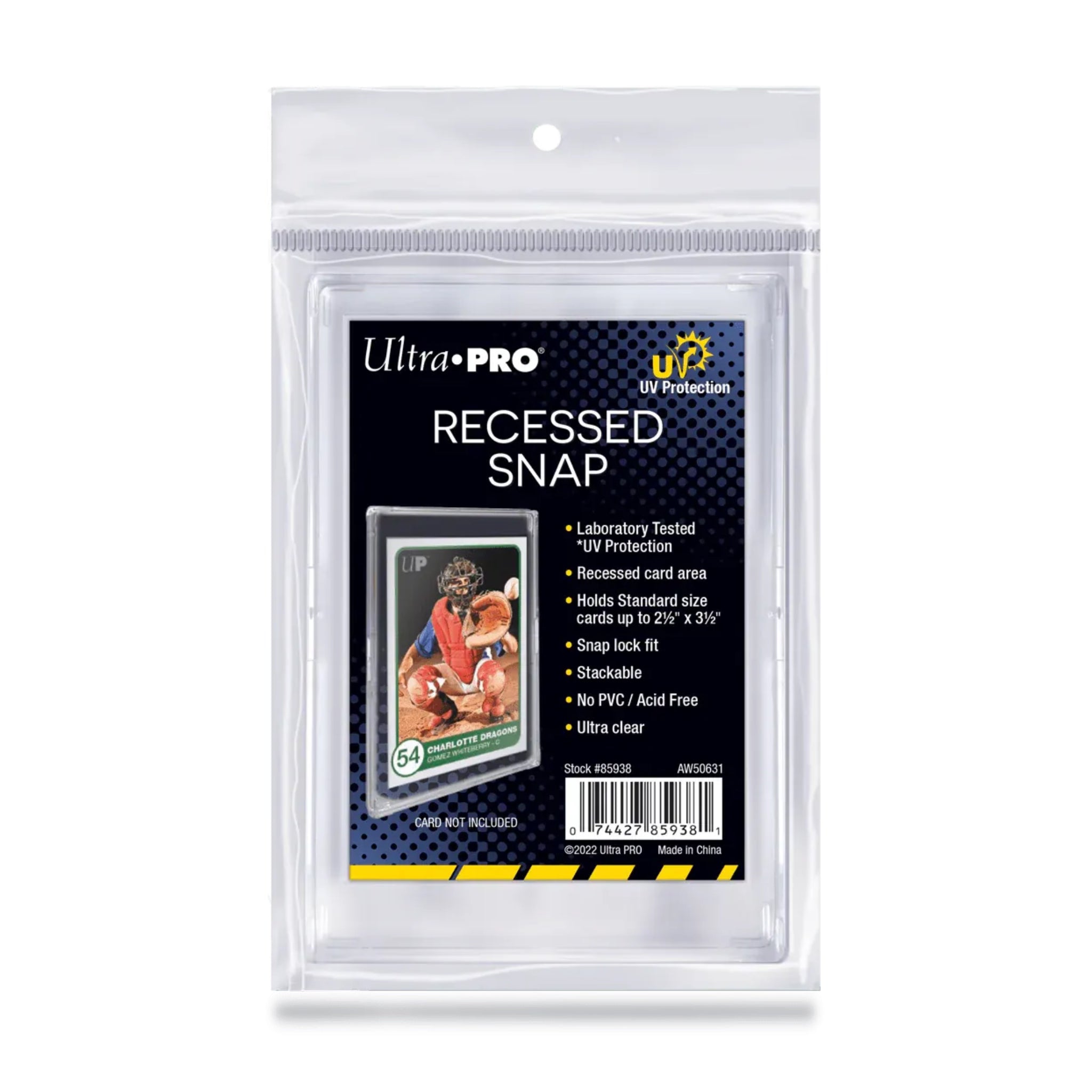 Ultra Pro UV Recessed Snap Card Holder