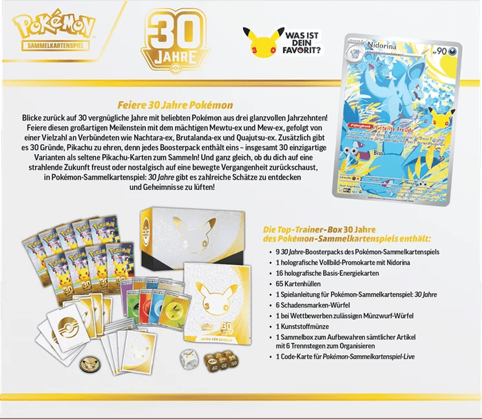 Pokémon - 30th Celebration Elite Trainer Box - SparkLeaf TCG