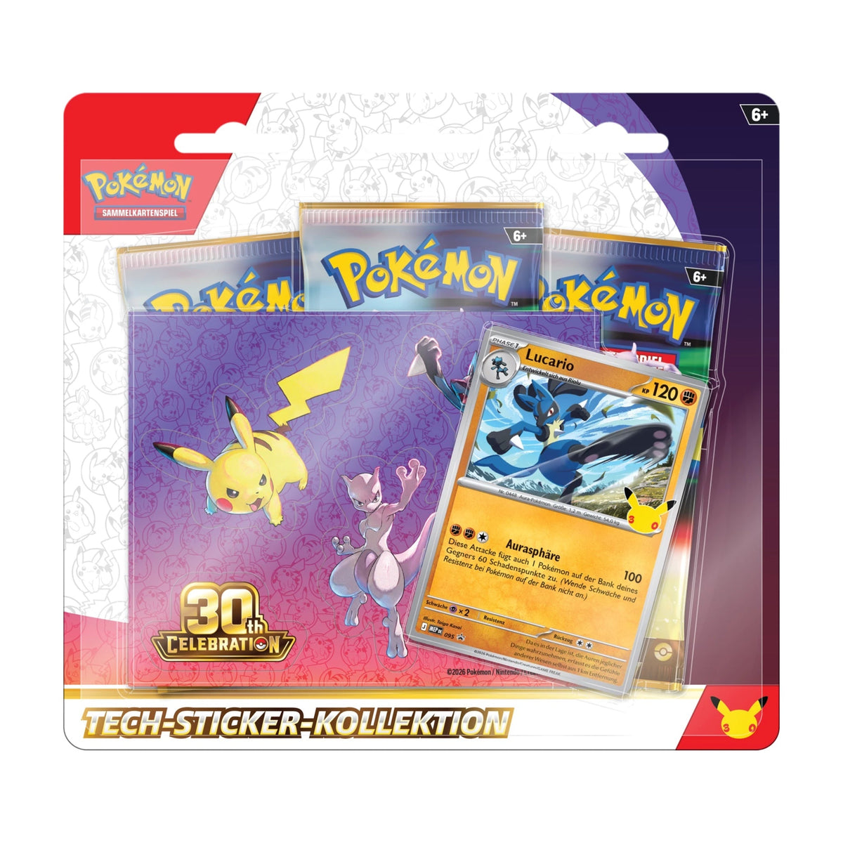 Pokémon - 30th Celebration Tech Sticker Collection - SparkLeaf TCG