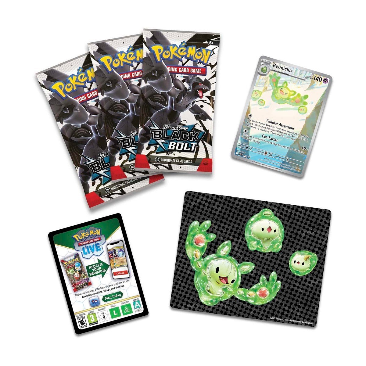 Pokémon - Black Bolt Tech Sticker Collection Sealed Case - EN - SparkLeaf TCG