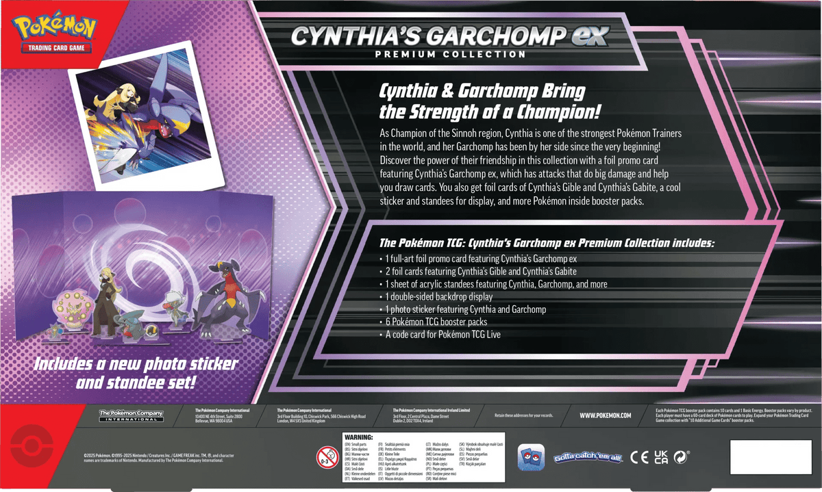 Pokémon - Cynthia's Garchomp ex Premium Collection - EN - SparkLeaf TCG
