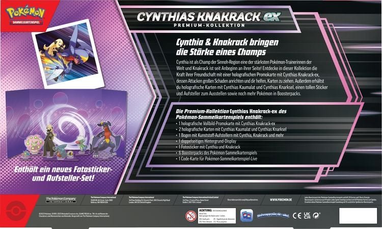Pokémon - Cynthias Knakrack ex Premium Kollektion - DE - SparkLeaf TCG