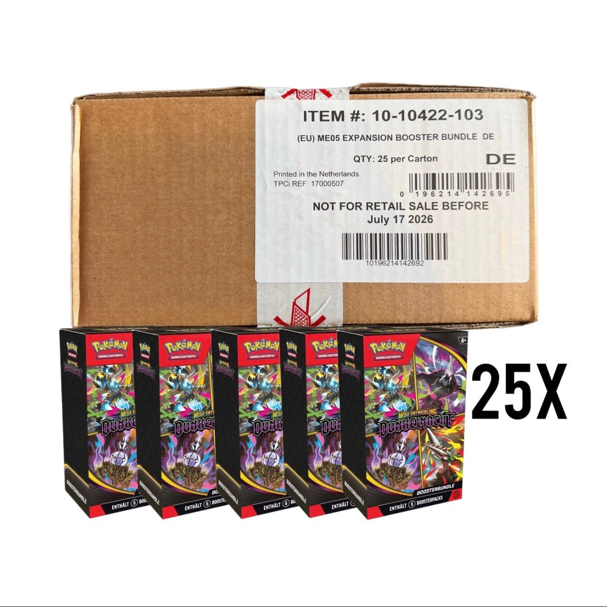Pokémon - Pitch Black Booster Bundle (25x) Sealed Master Case - SparkLeaf TCG