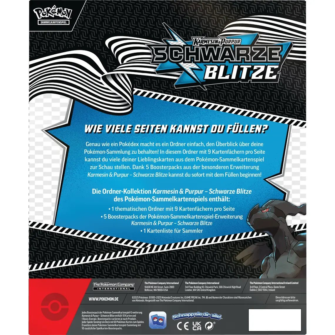 Pokémon - Schwarze Blitze Ordner Kollektion - DE - SparkLeaf TCG