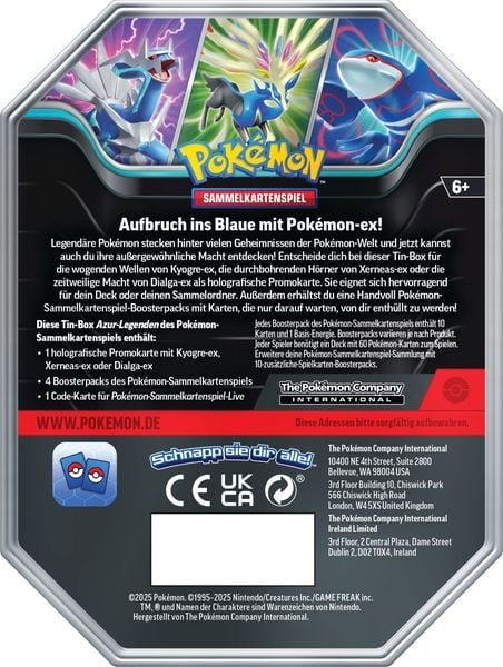 Pokémon - Xerneas ex Tin 2025 - DE - SparkLeaf TCG