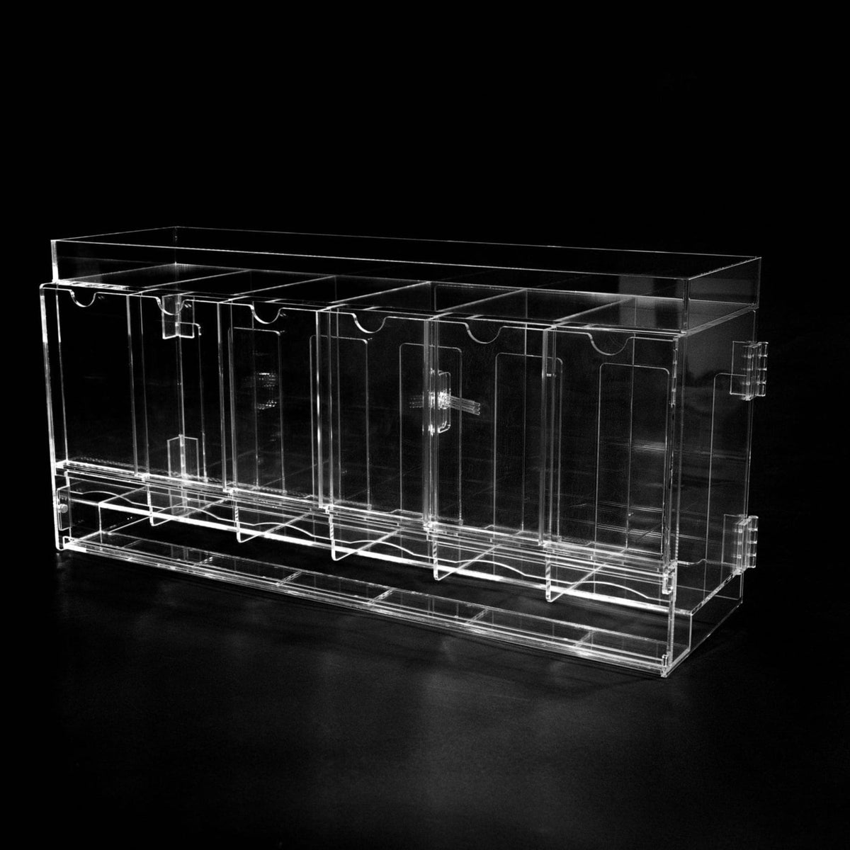 The Acrylic Box - 6 - Slot Acrylic Pack Dispenser - SparkLeaf TCG