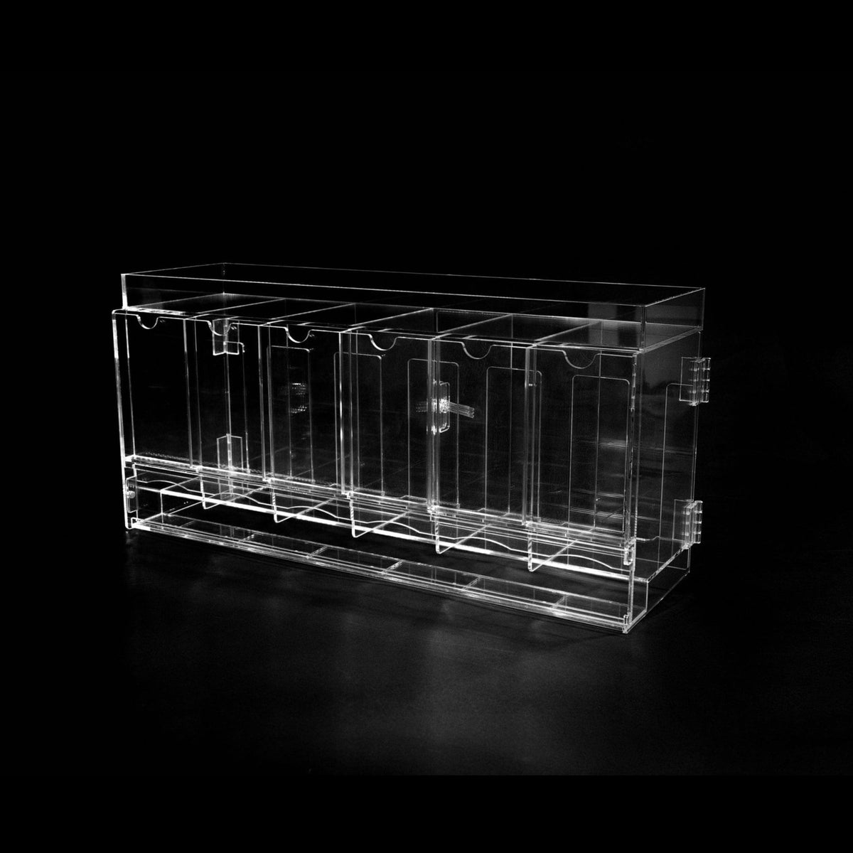 The Acrylic Box - 6 - Slot Acrylic Pack Dispenser - SparkLeaf TCG