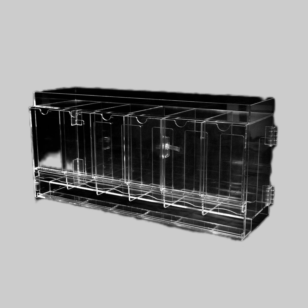 The Acrylic Box - 6 - Slot Acrylic Pack Dispenser - SparkLeaf TCG