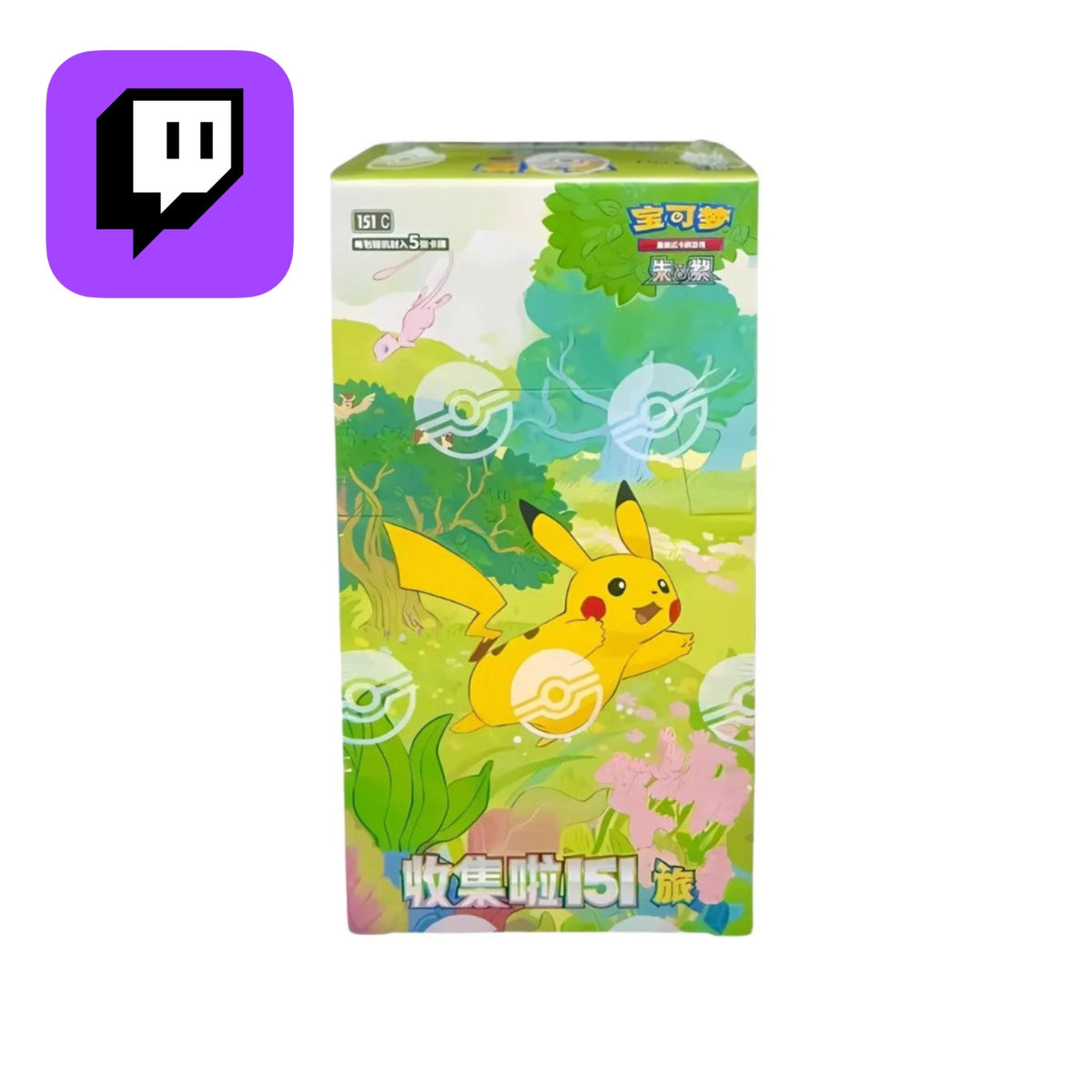 Twitch Stream: Pokémon 151 Journey 151C Box Simplified Chinese - SparkLeaf TCG