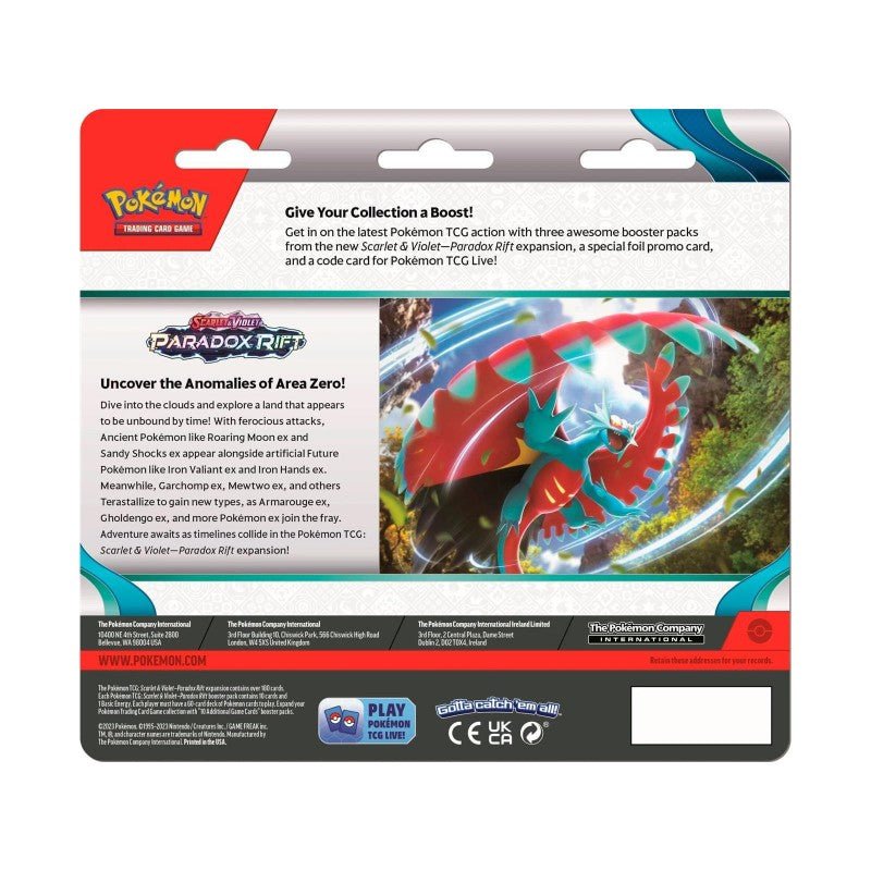 Twitch Stream: Pokémon - Paradox Rift Three - Pack Blister Arctibax - EN - SparkLeaf TCG