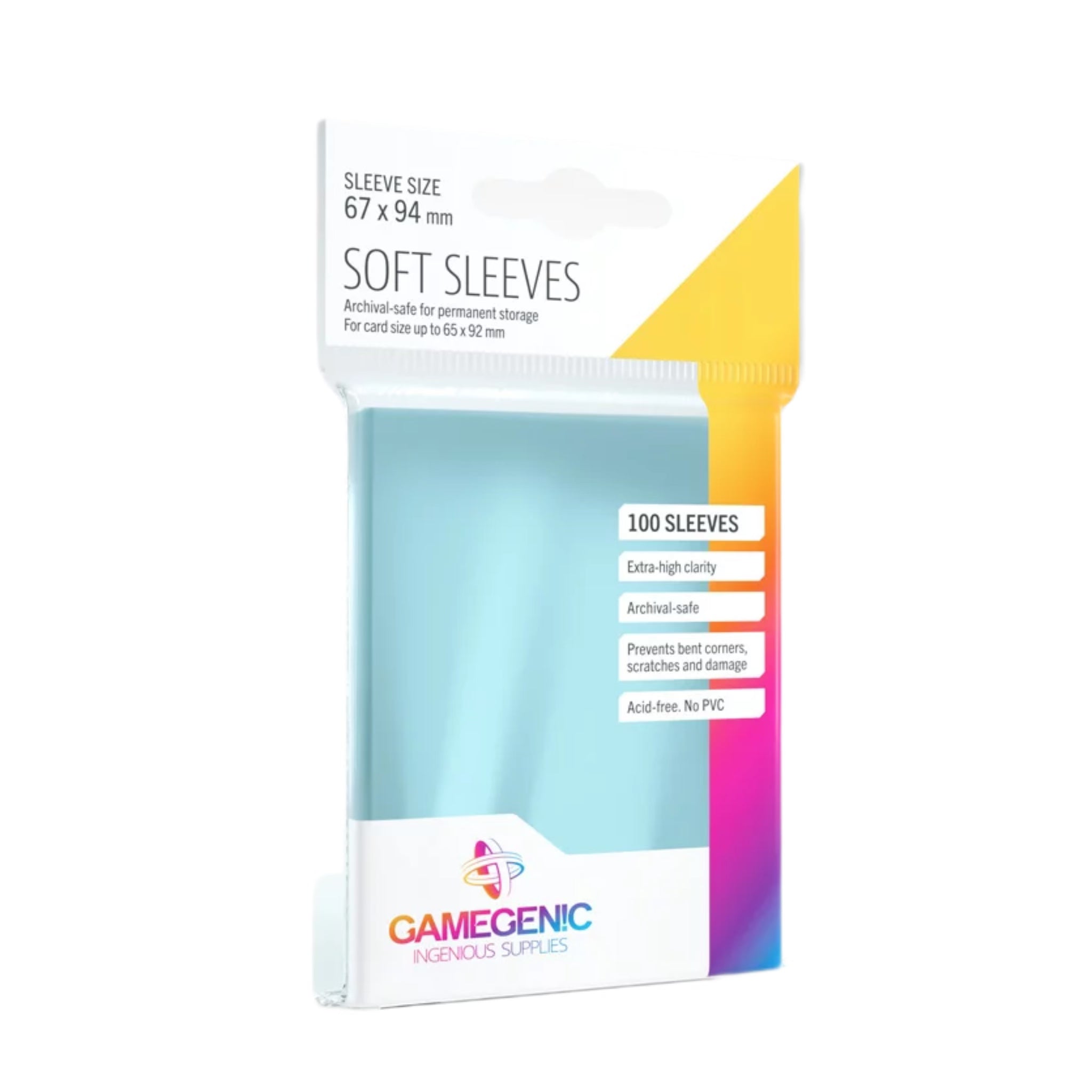 Gamegenic Soft Sleeves - Standardgröße (100) - Transparent - SparkLeaf TCG - Pokémon Karten kaufen Schweiz