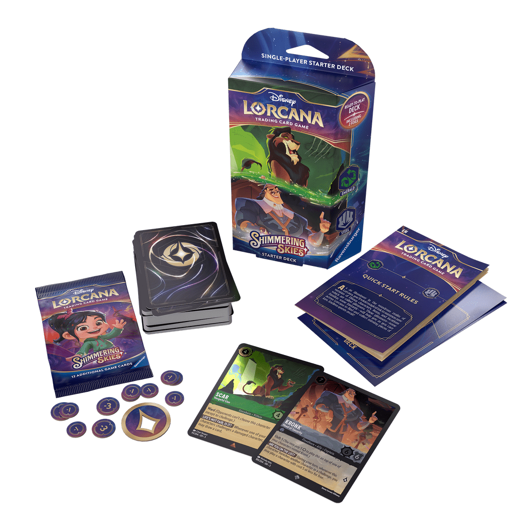 Disney Lorcana: Shimmering Skies Starter Deck Emerald Steel - EN - SparkLeaf TCG