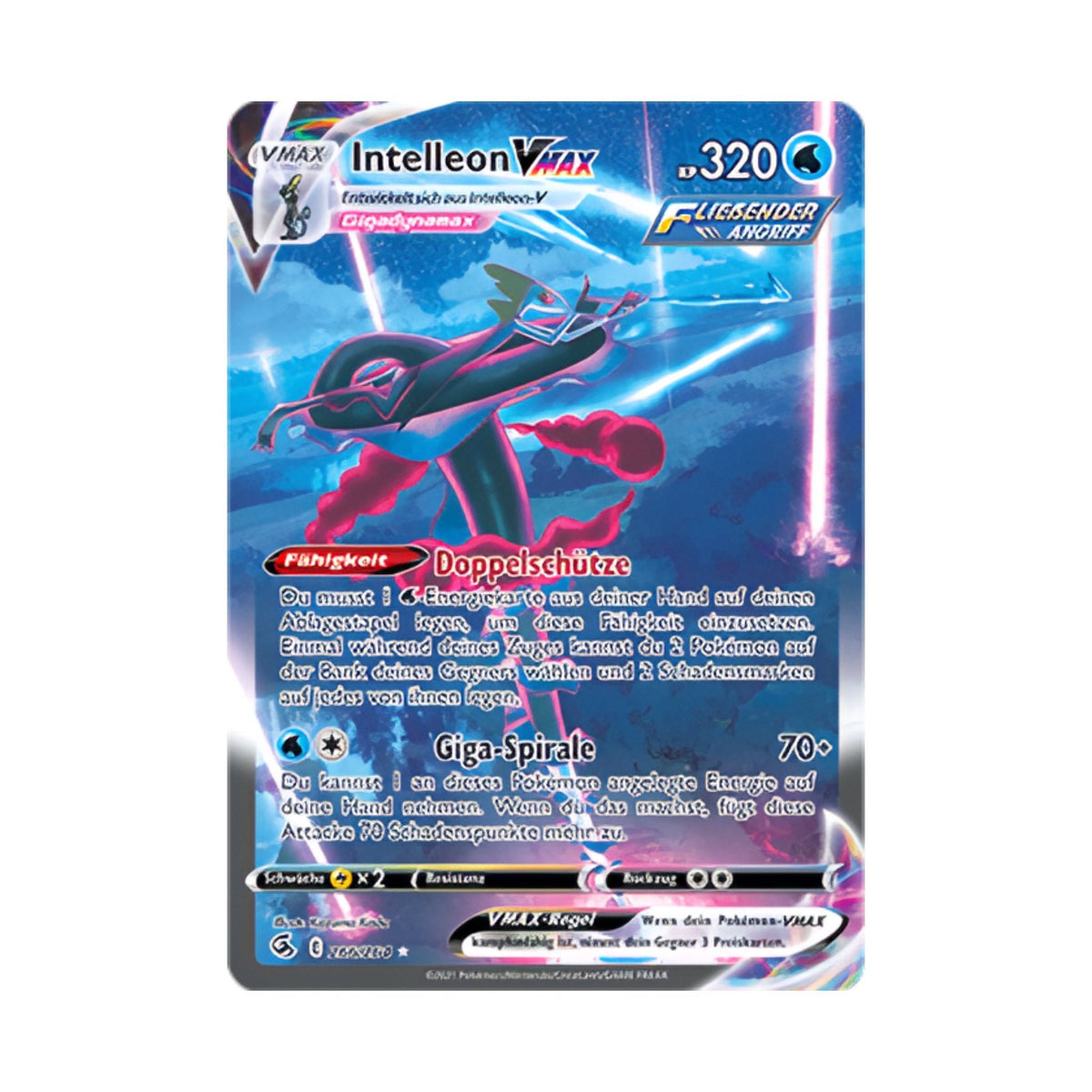 Intelleon Vmax 266/264 Fusion Strike SAR - SparkLeaf TCG