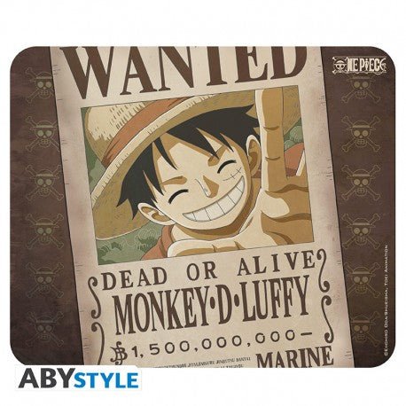 One Piece Mousepad - Wanted Luffy - SparkLeaf TCG