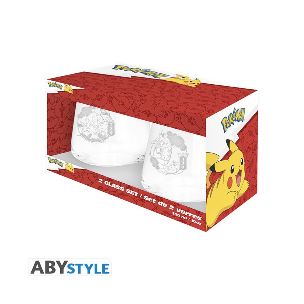 Pokémon 2 Glass Set - Magikarp & Gyarados - SparkLeaf TCG