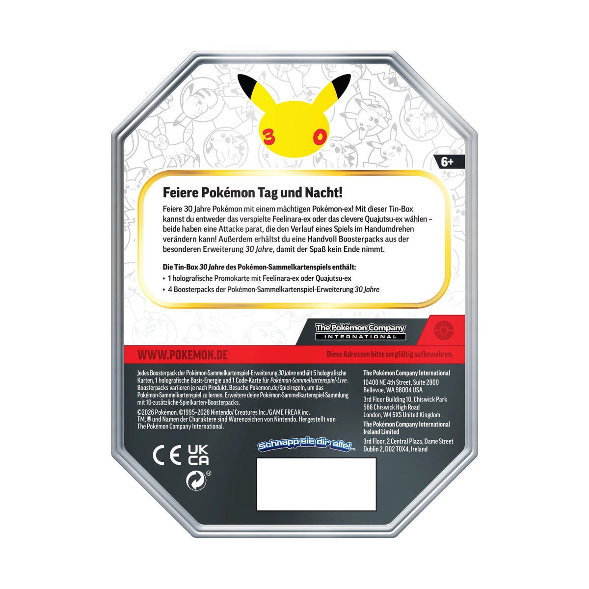 Pokémon - 30th Celebration Greninja ex Tin - SparkLeaf TCG