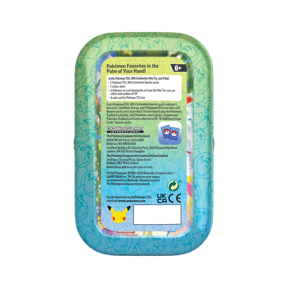 Pokémon - 30th Celebration Mini Tin - SparkLeaf TCG