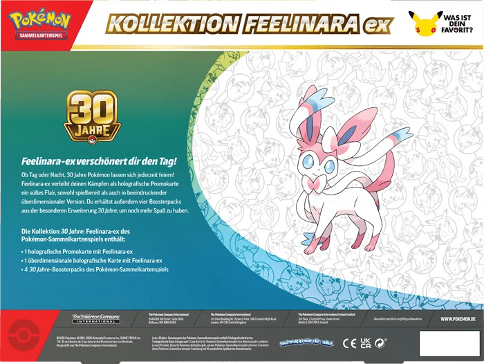 Pokémon - 30th Celebration Sylveon ex Box - SparkLeaf TCG