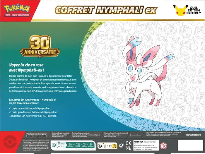 Pokémon - 30th Celebration Sylveon ex Box - SparkLeaf TCG