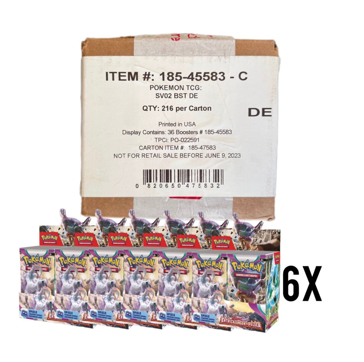 Pokémon - Entwicklungen in Paldea Booster Display Sealed Case - DE - SparkLeaf TCG