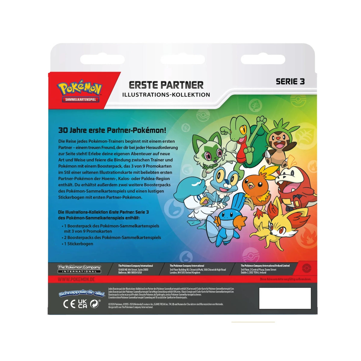 Pokémon - Erste Partner Serie 3 Illustrations Kollektion - DE - SparkLeaf TCG