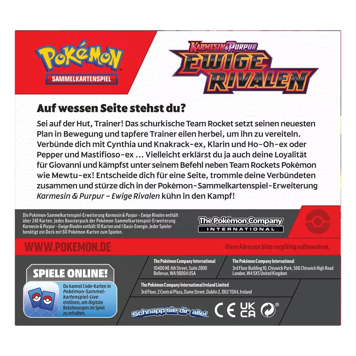 Pokémon Ewige Rivalen Booster Display - DE - SparkLeaf TCG