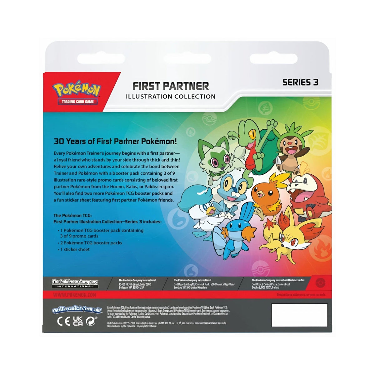 Pokémon - First Partner Illustration Collection Series 3 - Sealed Case - EN - SparkLeaf TCG
