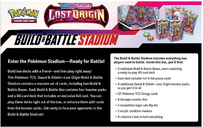 Pokémon - Lost Origin Build & Battle Stadium - EN - SparkLeaf TCG