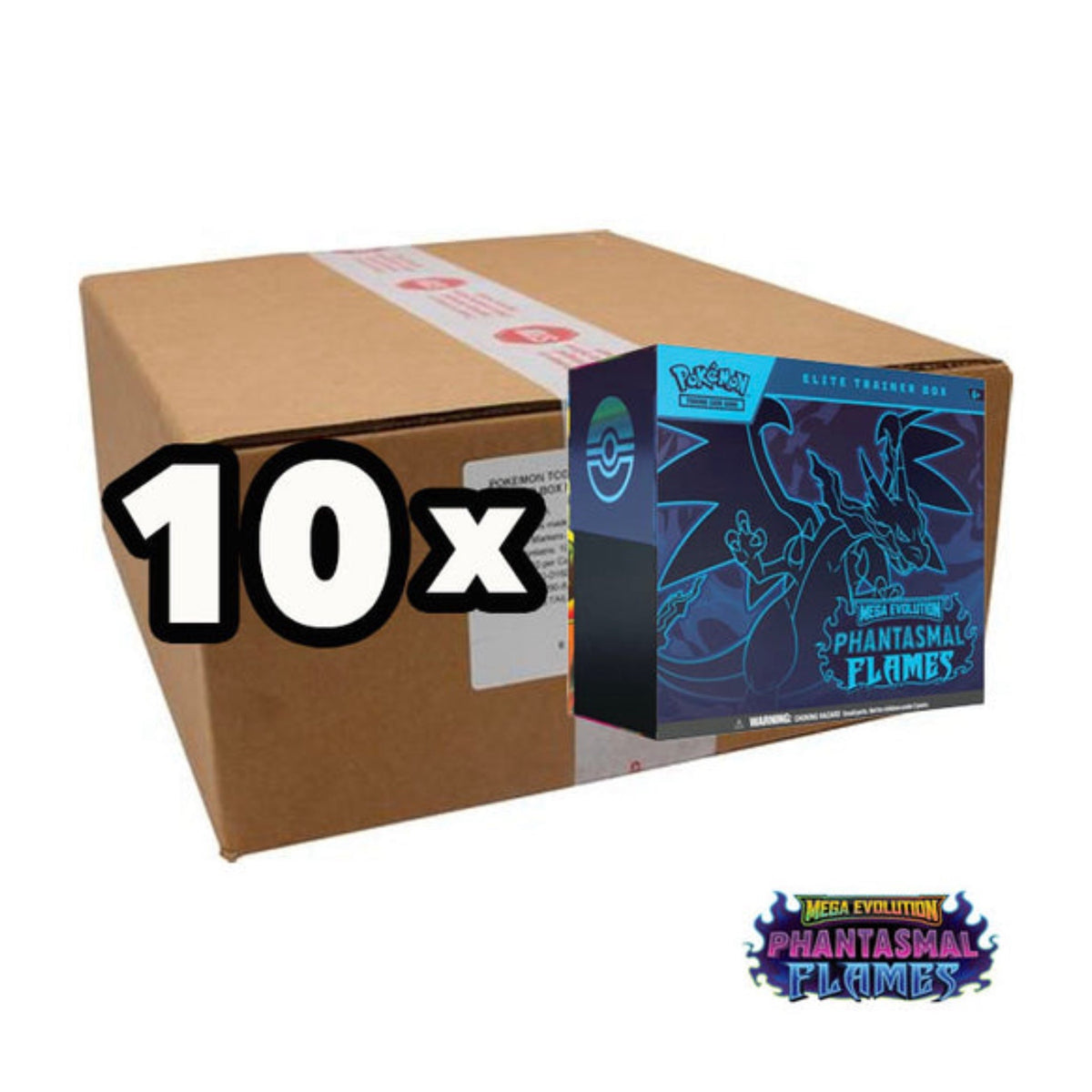 Pokémon - Phantasmal Flames ETB Facotry Sealed Case - EN - SparkLeaf TCG