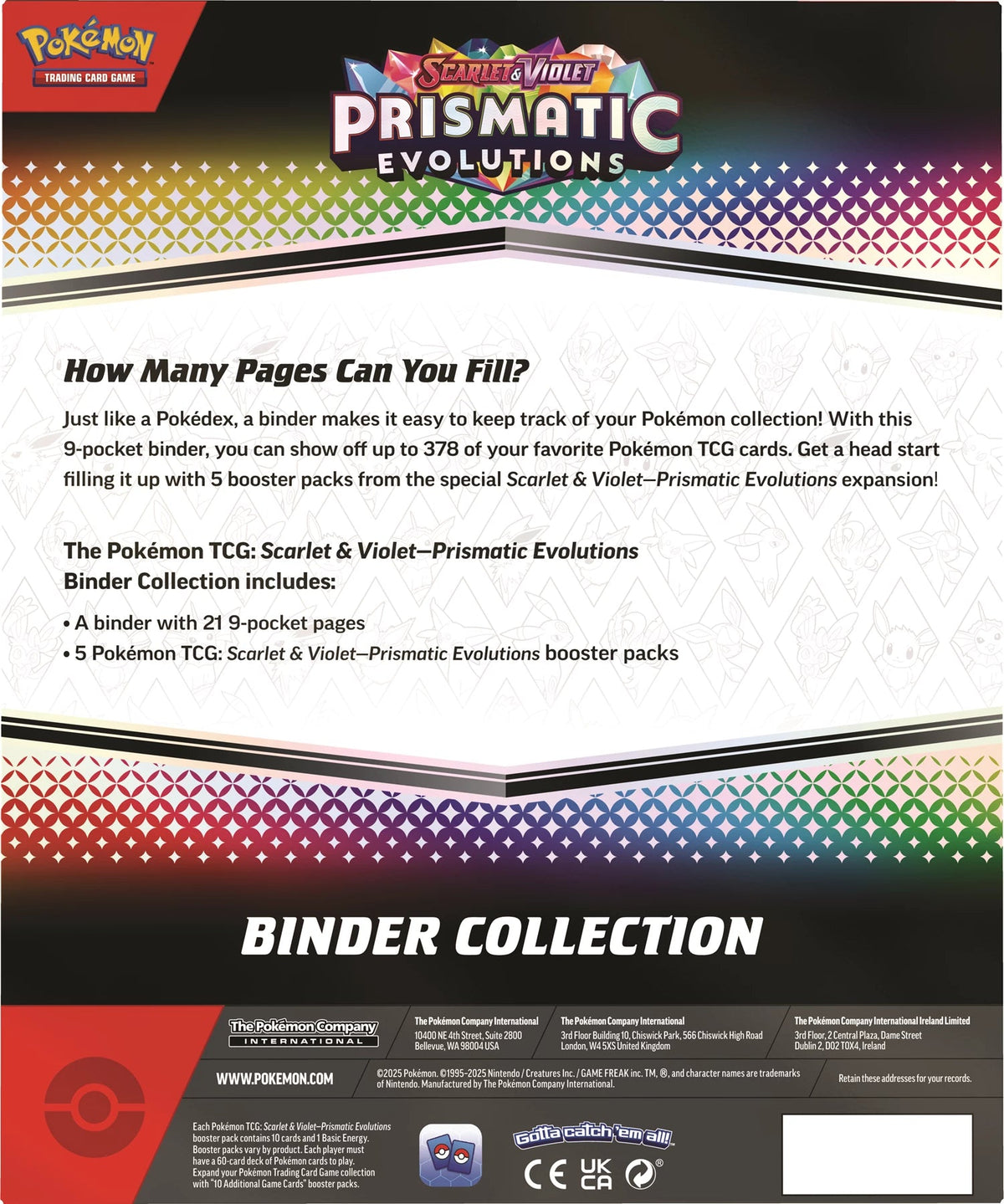 Pokémon - Prismatic Evolutions Binder Collection - EN - SparkLeaf TCG