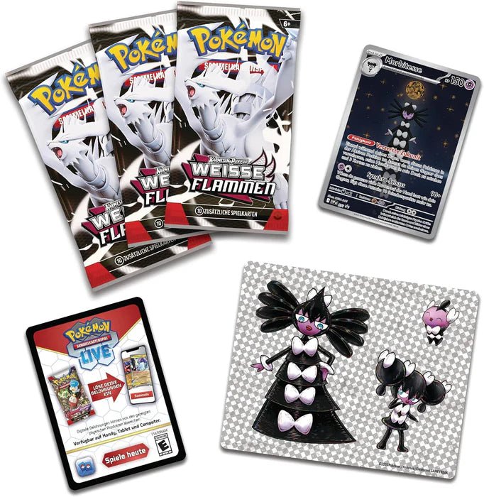 Pokémon - Weisse Flammen Tech Sticker Kollektion - DE - SparkLeaf TCG