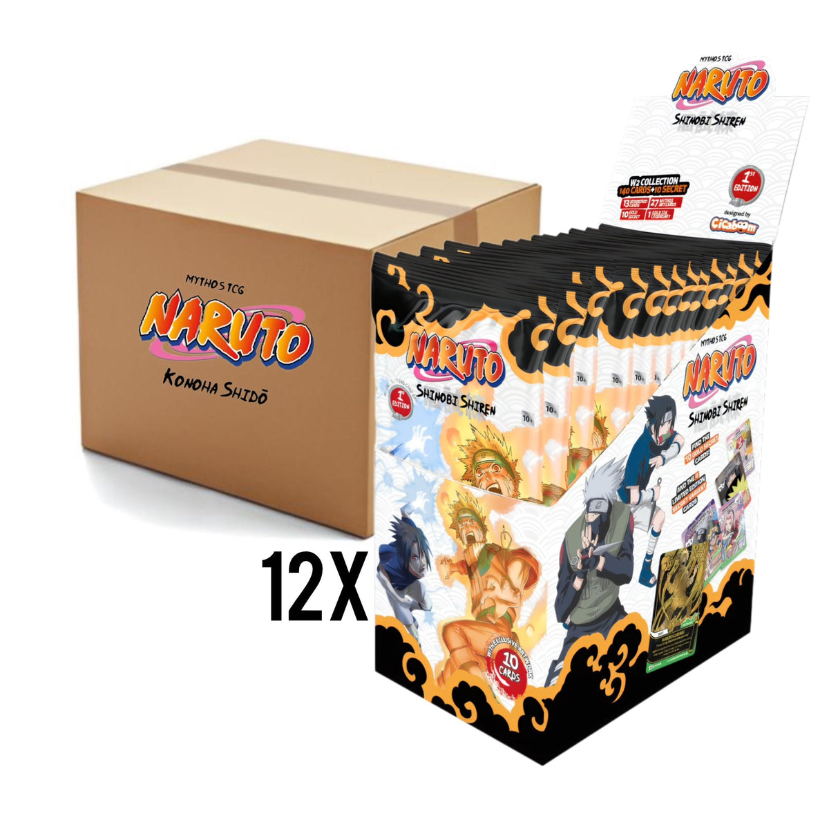 [Pre-Order] Naruto Mythos TCG Shinobi Shiren "1st Edition" Booster Display - SparkLeaf TCG