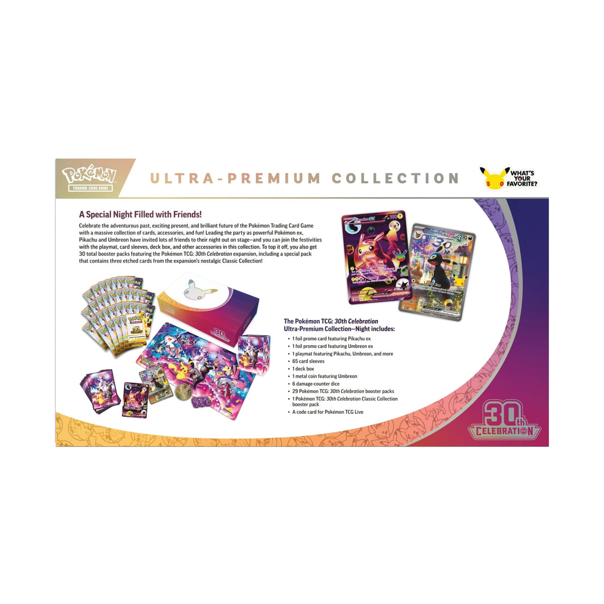 [Pre-Order] Pokémon - 30th Celebration Ultra Premium Collection Night - SparkLeaf TCG