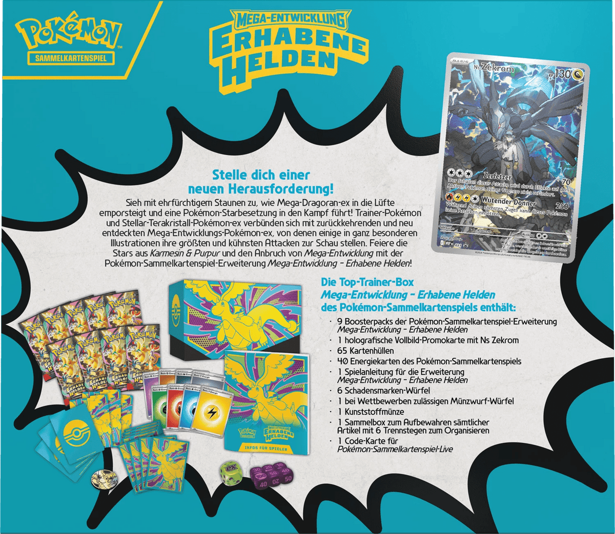 [Pre - Order] Pokémon - Erhabene Helden Top Trainer Box (TTB) - DE - SparkLeaf TCG