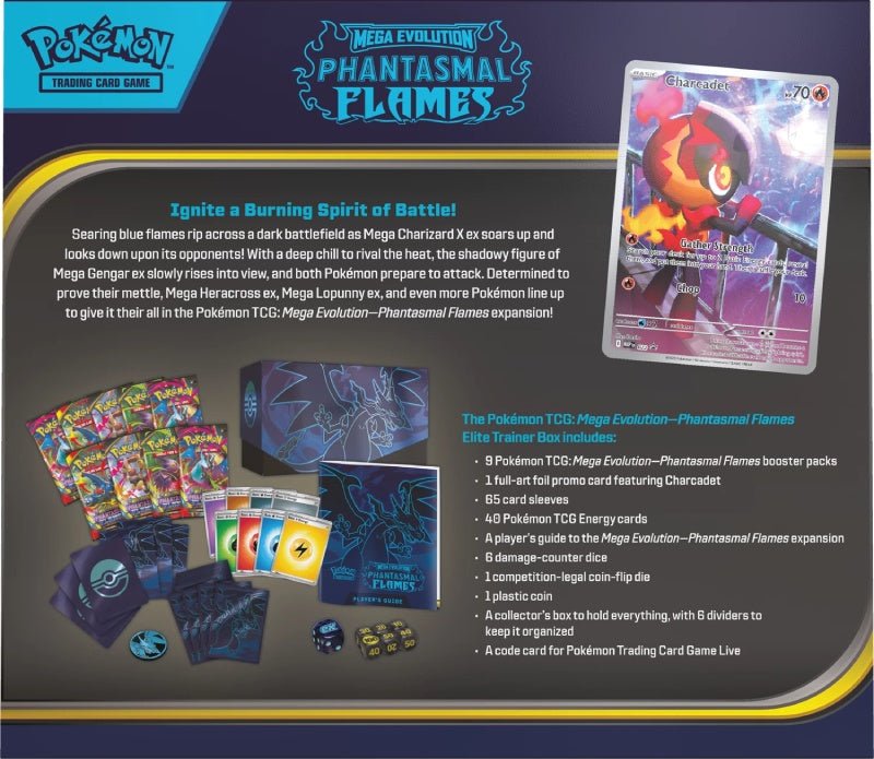 [Pre - Order] Pokémon - Phantasmal Flames Elite Trainer Box (ETB) - EN - SparkLeaf TCG